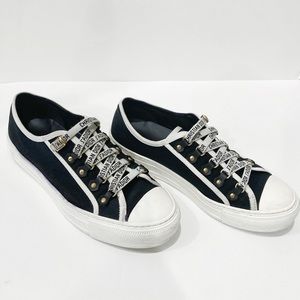 Walk’n’Dior Black Canvas Sneakers